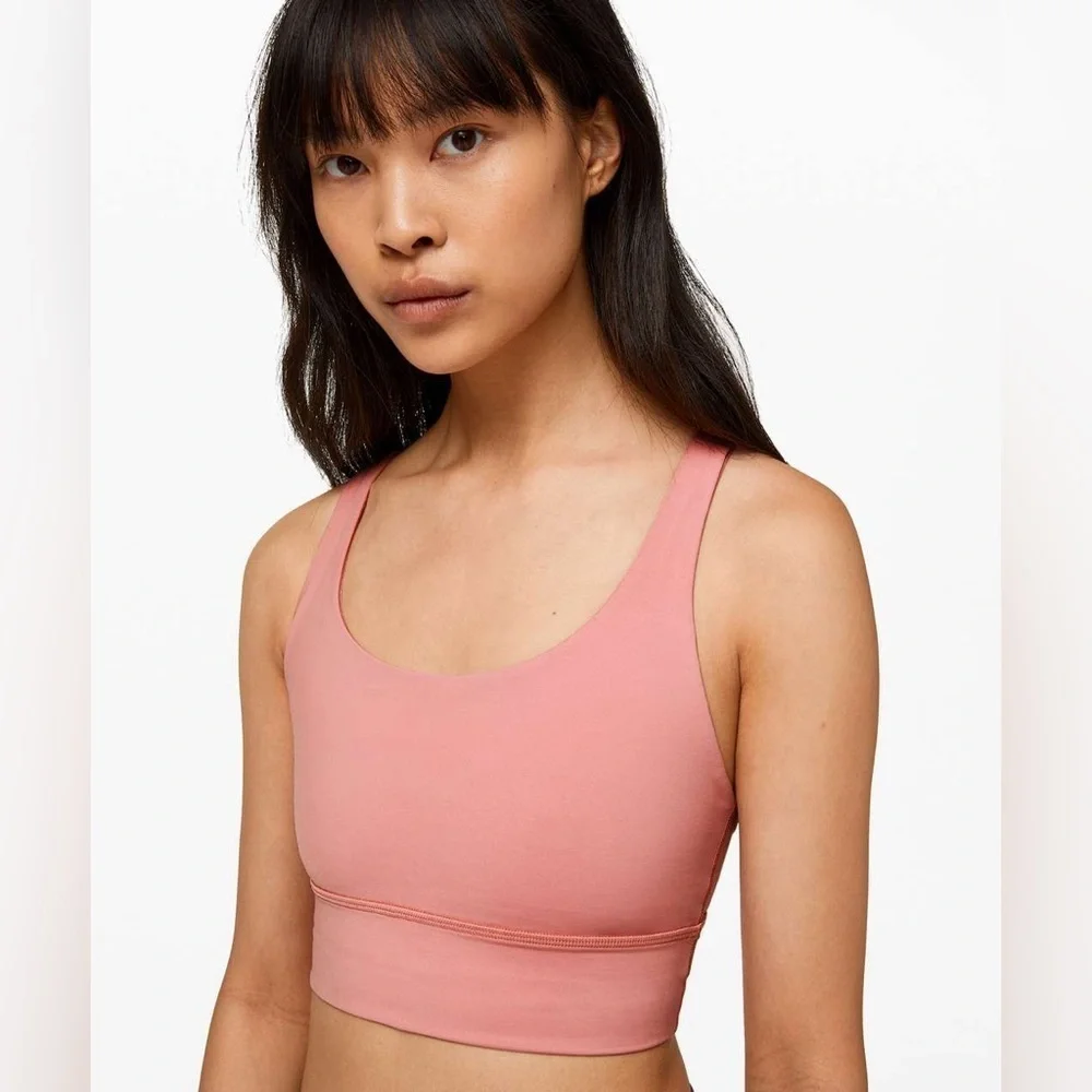 Lululemon Energy Bra *Long Line in Peach Pink Size 12